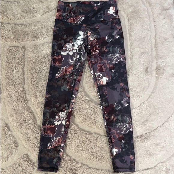 Balance Collection Pants - Balance Collection Purple and White Floral Leggings
